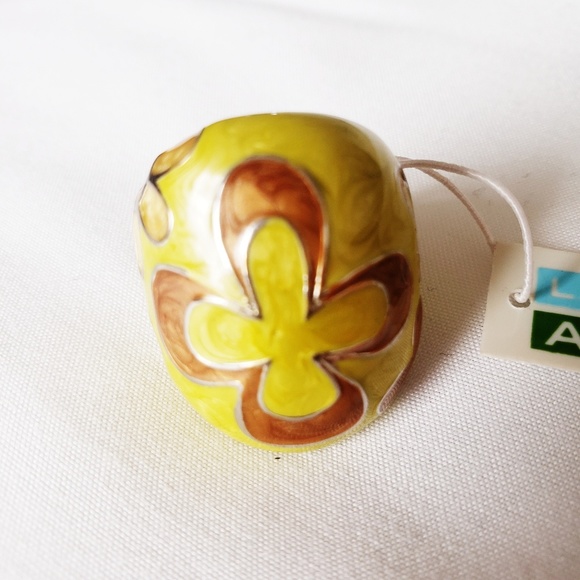 LAUREN G ADAMS GREEN AND BROWN COCKTAIL RING, 7 - Picture 2 of 5